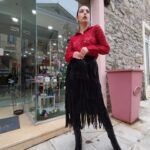 Πουκάμισο δαντέλα κόκκινο - Image 2