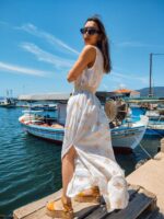 Φόρεμα resort λευκό - Image 6