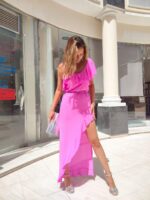 Φόρεμα ροζ Elenor - Image 3