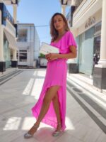 Φόρεμα ροζ Elenor - Image 2