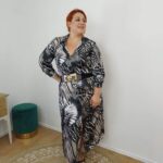 Φόρεμα Grey Leopar Plus