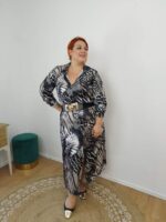 Φόρεμα Grey Leopar Plus