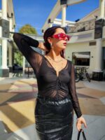 Κορμάκι τούλινο μαύρο