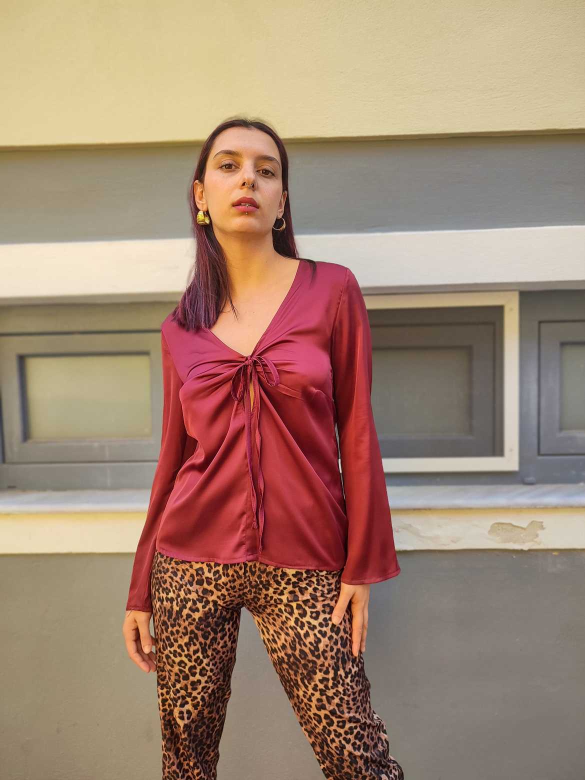 IMG_20241011_123251 Μπλούζα Σατέν με δέσιμο - Image 1