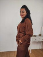 Σετ σατέν καφέ Kristen - Image 6