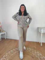 Σετ πλεκτό μπεζ