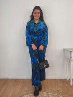 Σετ Κιμονό/Παντελόνα Velvet Blue - Image 5