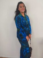 Σετ Κιμονό/Παντελόνα Velvet Blue - Image 6