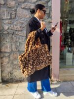 Τσάντα Fur Brown Leopar