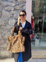 Τσάντα Fur Brown Leopar - Image 2