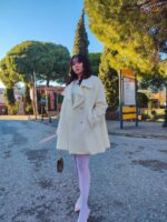 Παλτό κοντό κρεμ