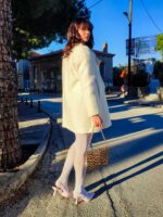 Παλτό κοντό κρεμ - Image 2