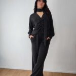 Σετ πλεκτό γκρι