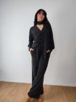 Σετ πλεκτό γκρι