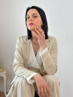 Σετ ριγέ κουστούμι Beige - Image 3