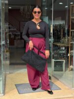 Μπούζα με χρυσή λεπτομέρεια μαύρη - Image 2