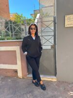 Φόρμα μαύρη λεπτομέρειες ριγέ