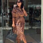 Leopard φόρεμα plus