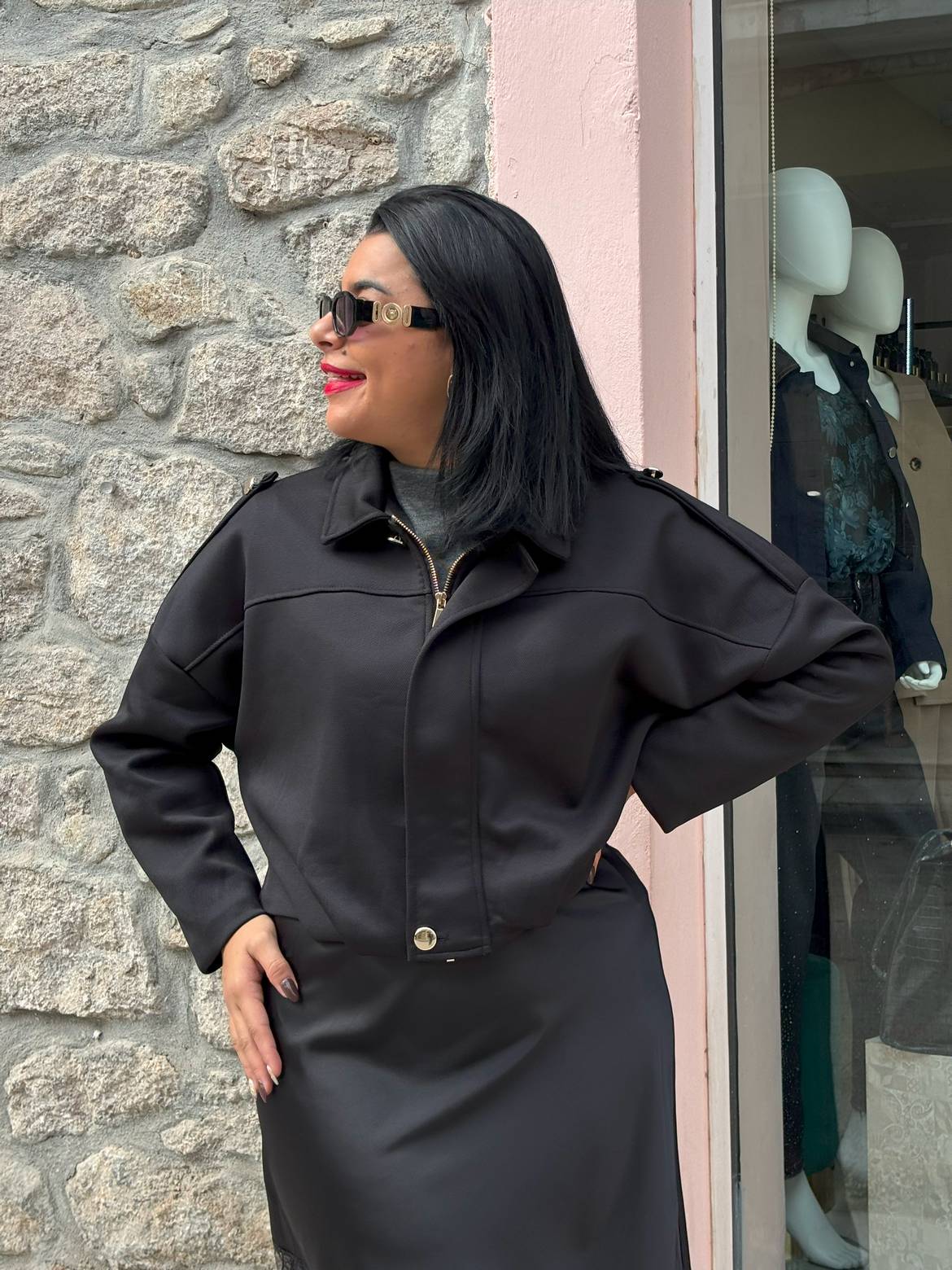 IMG_2944 Jacket μαύρο - Image 1