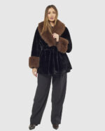 VERDE ΓΥΝΑΙΚΕΙΟ ΓΟΥΝΙΝΟ ΠΑΛΤΟ 33-0000723 ΜΑΥΡΟ - Image 2