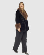 VERDE ΓΥΝΑΙΚΕΙΟ ΓΟΥΝΙΝΟ ΠΑΛΤΟ 33-0000723 ΜΑΥΡΟ - Image 3