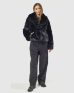 VERDE ΓΥΝΑΙΚΕΙΟ ΓΟΥΝΙΝΟ ΠΑΛΤΟ 33-0000731 ΜΑΥΡΟ - Image 3