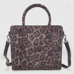 VERDE ΓΥΝΑΙΚΕΙΑ ΤΣΑΝΤΑ ΧΕΙΡΟΣ 16-0008296  ANIMAL PRINT ΜΑΥΡΟ