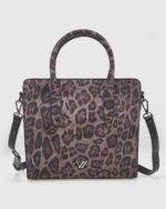 VERDE ΓΥΝΑΙΚΕΙΑ ΤΣΑΝΤΑ ΧΕΙΡΟΣ 16-0008296  ANIMAL PRINT ΜΑΥΡΟ