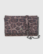 VERDE ΓΥΝΑΙΚΕΙΑ ΤΣΑΝΤΑ ΧΙΑΣΤΙ 16-0008298  ANIMAL PRINT ΜΑΥΡΟ