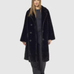 VERDE ΓΥΝΑΙΚΕΙΟ ΓΟΥΝΙΝΟ ΠΑΛΤΟ 33-0000721 ΜΑΥΡΟ