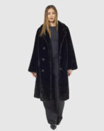 VERDE ΓΥΝΑΙΚΕΙΟ ΓΟΥΝΙΝΟ ΠΑΛΤΟ 33-0000721 ΜΑΥΡΟ