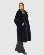 VERDE ΓΥΝΑΙΚΕΙΟ ΓΟΥΝΙΝΟ ΠΑΛΤΟ 33-0000721 ΜΑΥΡΟ - Image 2