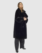 VERDE ΓΥΝΑΙΚΕΙΟ ΓΟΥΝΙΝΟ ΠΑΛΤΟ 33-0000721 ΜΑΥΡΟ - Image 5