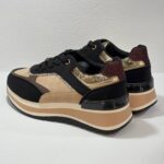 Sneaker μπεζ/μαύρο