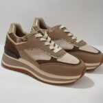 Sneaker μπεζ/καφέ