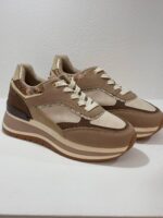 Sneaker μπεζ/καφέ