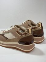 Sneaker μπεζ/καφέ - Image 2