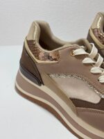 Sneaker μπεζ/καφέ - Image 6