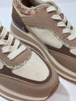 Sneaker μπεζ/καφέ - Image 5