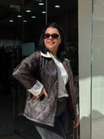 Μπουφάν καπιτονε καφέ σκούρο - Image 5