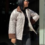 Μπουφάν καπιτονε off white