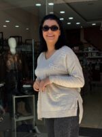 Μπλούζα φιογκακι off White - Image 3