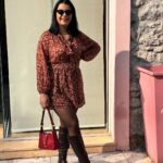 Φόρεμα μίνι Secret καφέ