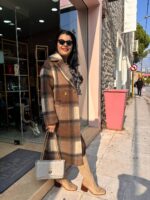 Παλτό μάλλινο καρό