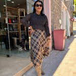 Φούστα καρό μαύρη