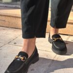 Loaffers καστόρινα μαύρα