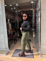 Πουλόβερ βολαν μαύρο - Image 2