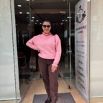 Πουλόβερ βολαν ροζ