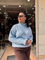 Πουλόβερ βολαν γαλάζιο - Image 5