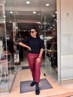 Πλεκτό κοντό μανίκι μαύρο - Image 2